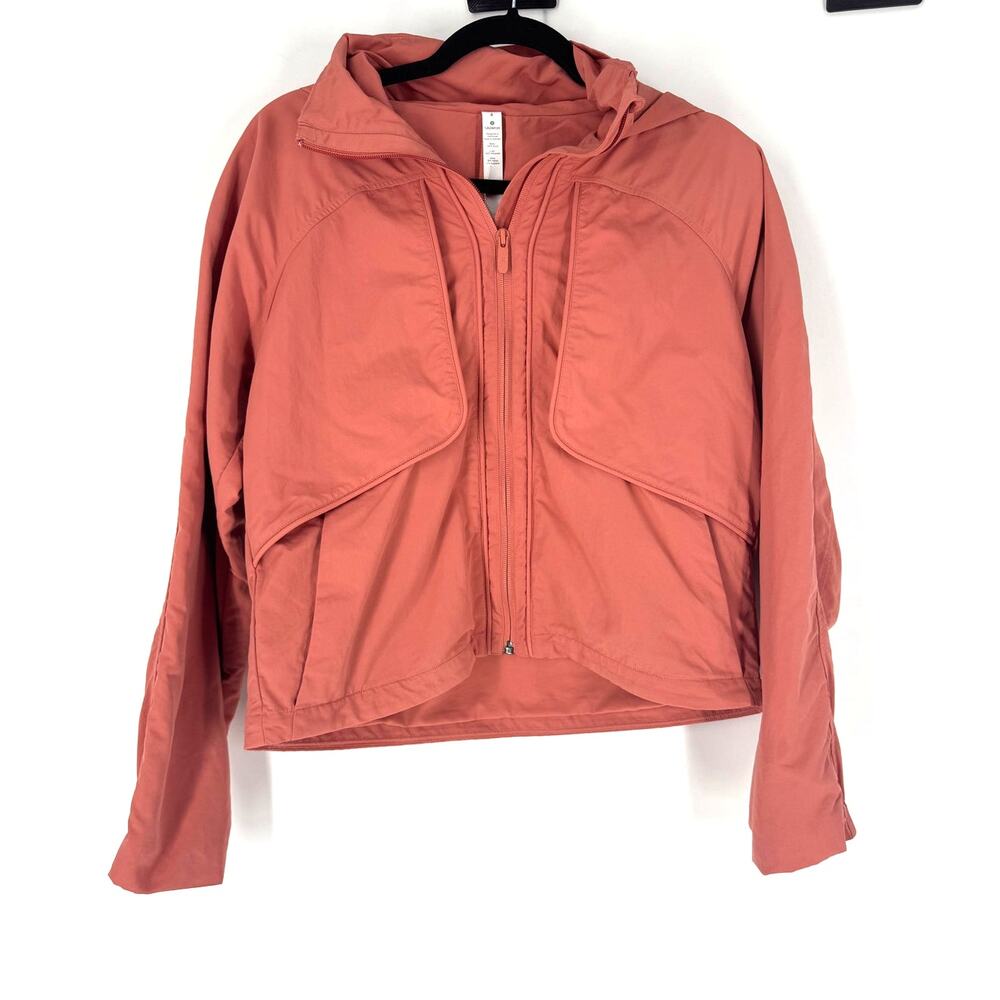 Salmon Lululemon hooded utility jacket, 4